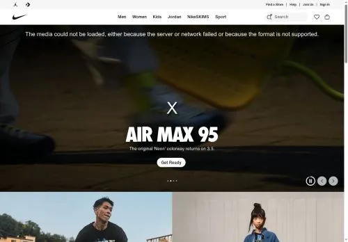 SEO report screenshot for nike.com