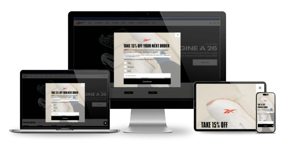 Website displayed across devices