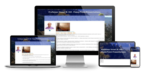 Website displayed across devices