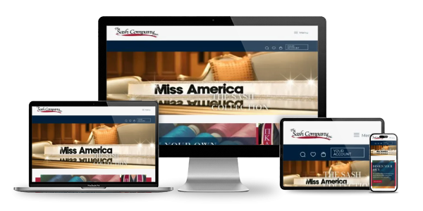 Website displayed across devices