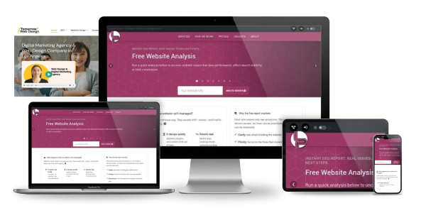 Full Responsive Preview for https://tomorrowwebdesign.com/