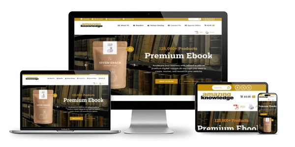 Website displayed across devices