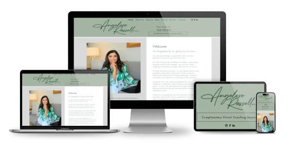 Website displayed across devices