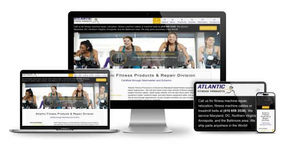 Website displayed across devices