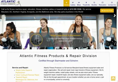 SEO report screenshot for atlanticfitnessrepair.com