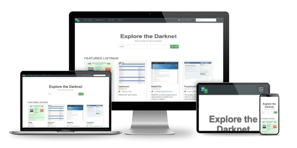 Website displayed across devices