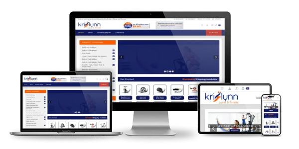 Website displayed across devices