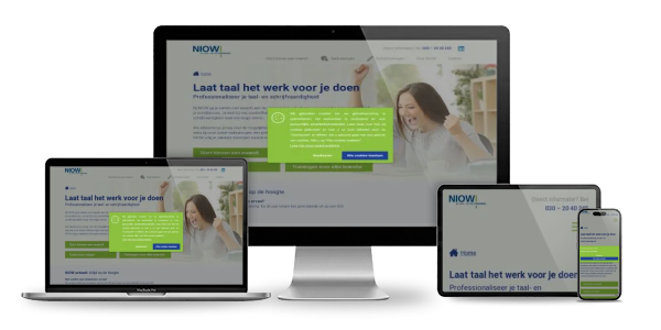 Website displayed across devices