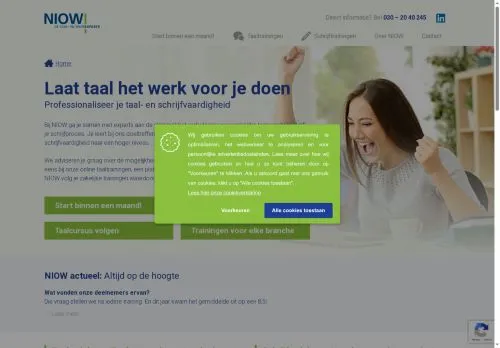 SEO report screenshot for niow.nl