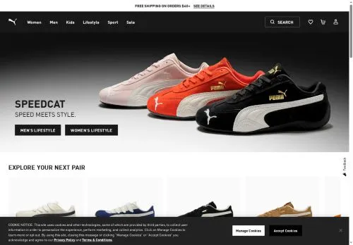 SEO report screenshot for puma.com