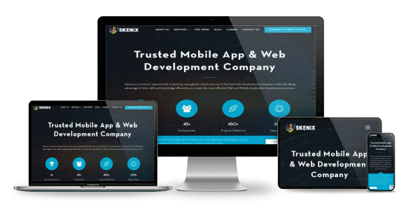 Website displayed across devices