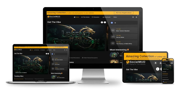 Website displayed across devices