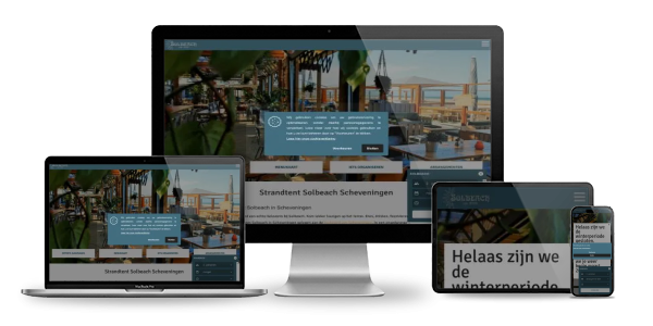 Website displayed across devices